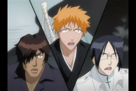 Surprised Ichigo Chad And Uryu Bleach Anime Bleach Anime Chad