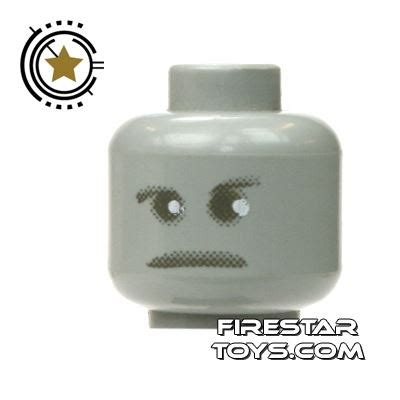 LEGO Mini Figure Heads - Ghostly Gray Head