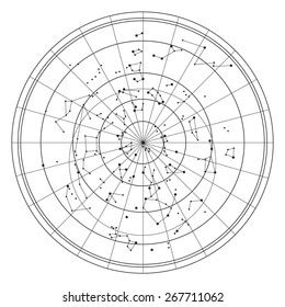 Sky Map Stars Constellations Stock Illustration 267711062 | Shutterstock