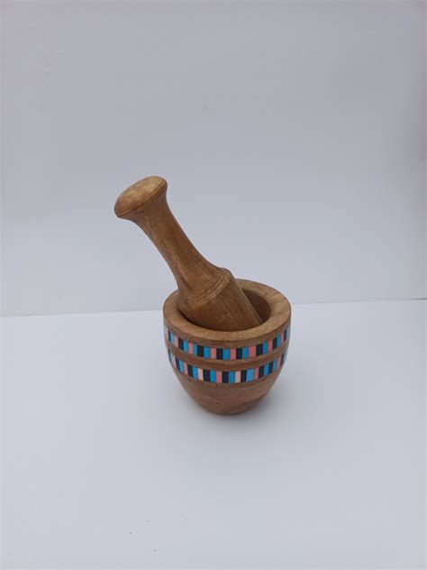 Handmade Wooden Mortar and Pestle Set for Kitchen,spices, and Herbs ...