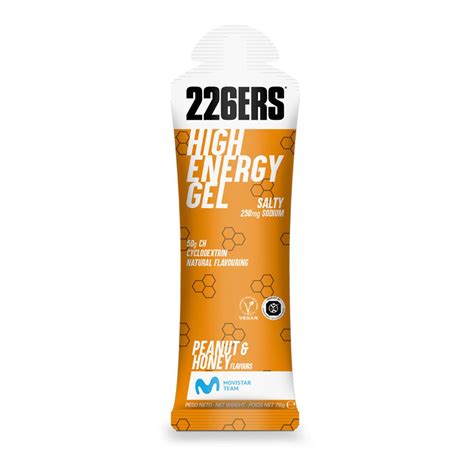 226ERS Energy Gel Amendoim E Mel High Energy Sodium SALTY 250 Mg