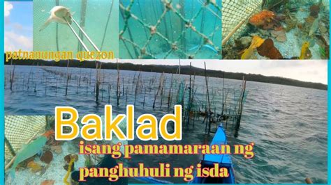 Baklad Isang Pamamaraan Para Makahuli Ng Isda Patnanungan Quezon