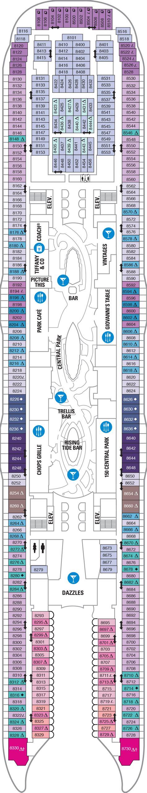 Oasis Of The Seas Deck Plan 8 - Cruise Gallery