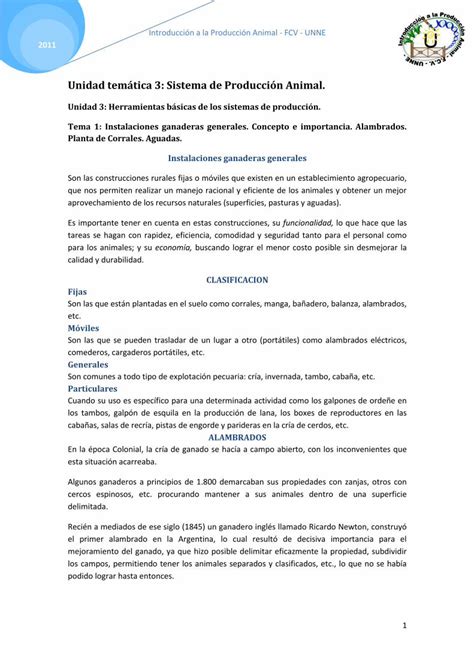 Pdf Unidad Tem Tica Sistema De Producci N N A La Producci N