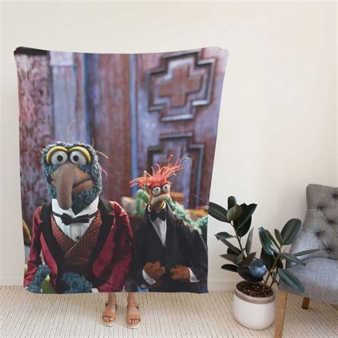 Muppets Haunted Mansion Movie Gonzo Frackles Fleece Blanket