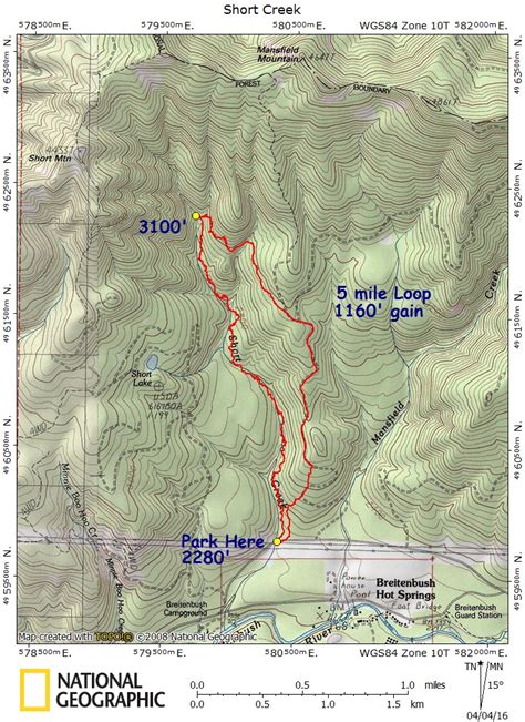 Short Creek Drainage 4-3-16 – NW Adventures, Maps & GPS Tracks