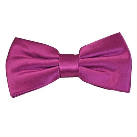 Plain Fuchsia Pink Bow Tie From Ties Planet UK