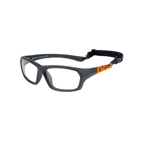 Lunettes De Sport Enfant Demetz Softness R Noir Mat Orange Mat