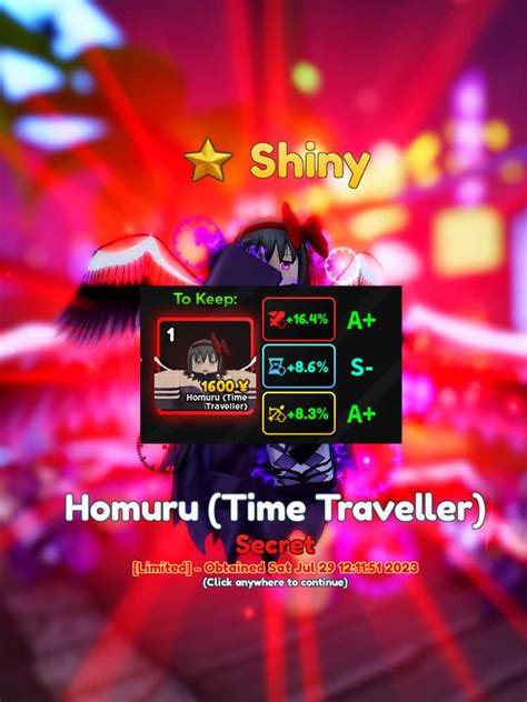 Shiny Homura Akemi Homuru Time Traveller Evo Anime Adventures Aa