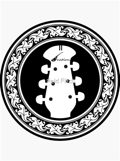 Ovation Guitars Rosette Logo Sticker For Sale By Reid Fitch Redbubble