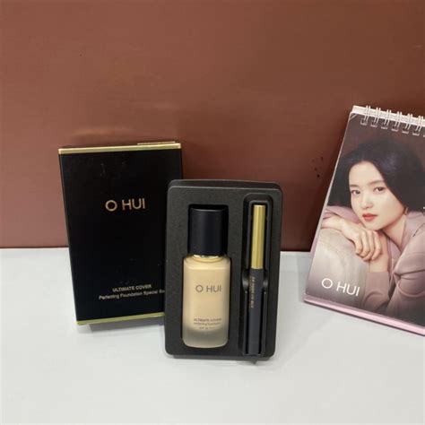 Set Kem Nền Ohui Ultimate Cover Perfecting Foundation 2pcs SPF35 PA