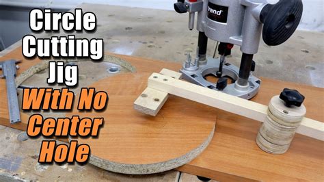 Simple Circle Cutting Jig With No Need For Center Hole Youtube