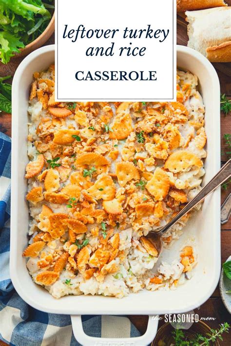 Leftover Turkey Rice Casserole - The Seasoned Mom