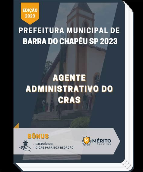 Apostila Agente Administrativo do CRAS Prefeitura de Barra do Chapéu SP