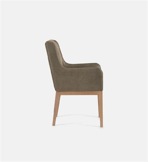 Kendal Carver Dining Chair In Leather With Natural Leg Dining Chairs