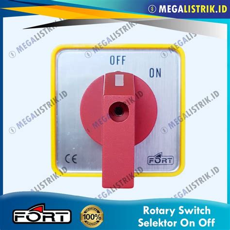 Jual Fort Selektor On Off 3P 20A On Off Selector Switch Rotary COS