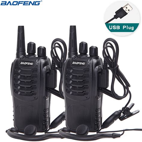 2pcs Baofeng BF 888S Walkie Talkie UHF Two Way Radio UHF 400 470MHz