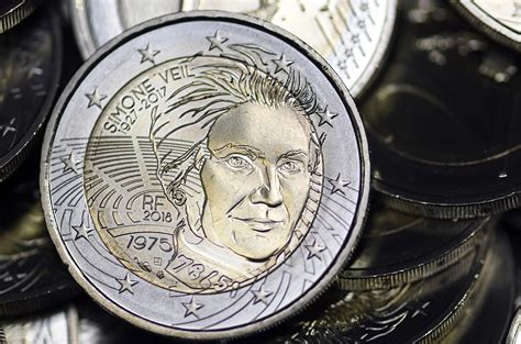 Piece 2 Euro Rare Simone Veil Communauté MCMS