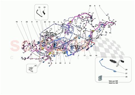 Low Voltage Wiring Harnesses Parts For Ferrari F Spider Europe Rh