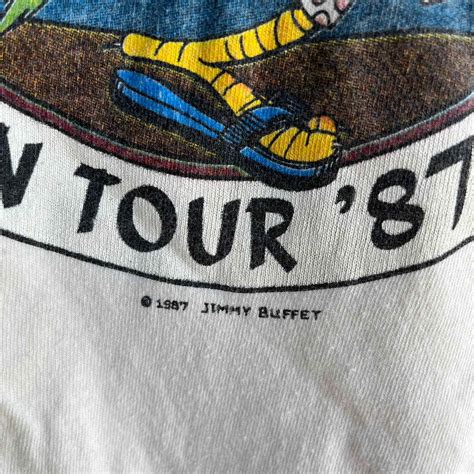 Vintage Jimmy Buffet Concert Tour T Shirt 1980s Gem