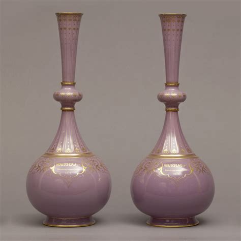 An Exceptionally Rare Pair of Sèvres Porcelain Presentation Vases