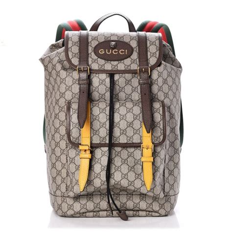 GUCCI GG Supreme Soft Backpack Dark Brown 246616