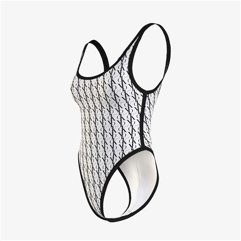 Calvin Klein Scoop Back One Piece Rp Kad N Beyaz Mayo Kadin Mayo Bikini Superstep