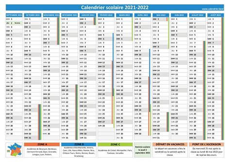 Calendrier Scolaire 2021 Et 2022 Avec Num 233 Ro De Semaine Calendrier