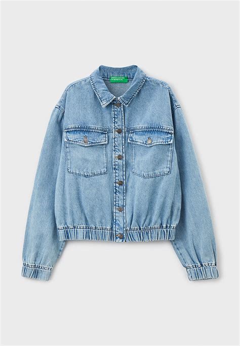 Куртка джинсовая United Colors of Benetton, цвет: голубой, RTLACN287301 ...