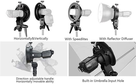 Amazon Godox S Type Bracket Bowens Mount Holder For Speedlite