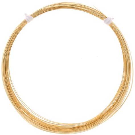 Fil semi dur demi rond 0 8 mm en Gold filled or laminé x1m Perles Co