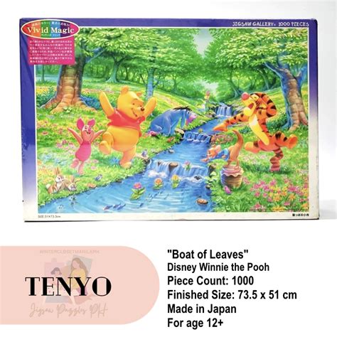 Tenyo 1000 Piece Jigsaw Puzzle Disney Winnie The Pooh Boat Of