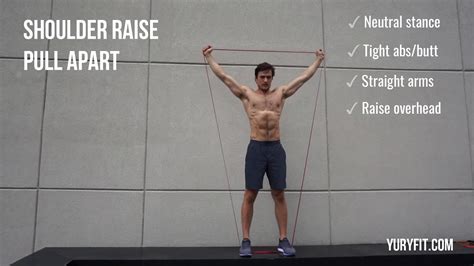 How To Do A Shoulder Raise Pull Apart With Resistance Bands Yuryfit