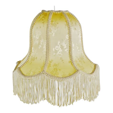 Vintage Victorian Style Bell Shaped Fringe lampshade | Chairish