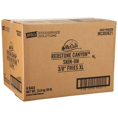 MCCAIN REDSTONE CANYON SKIN ON 38 INCH XL FRIES US Foods CHEF STORE