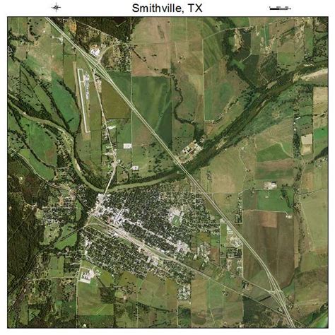 Aerial Photography Map of Smithville, TX Texas