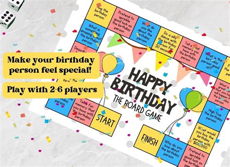 Happy Birthday Board Game - Etsy