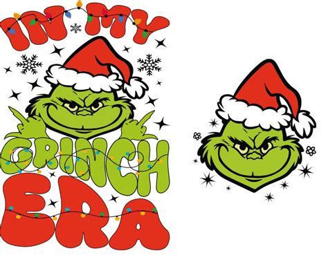 In My Grinch Era Svg Christma Era Svg Merry Gricmas Svg Retro Christmas