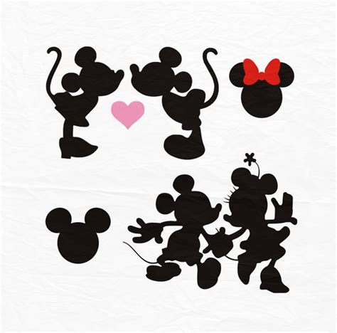 Free Mickey And Minnie Svg Templetytes 329 Amazing Svg File