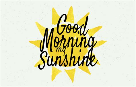 Good Morning Sunshine Wall Art Poster 184252 Vector Art at Vecteezy