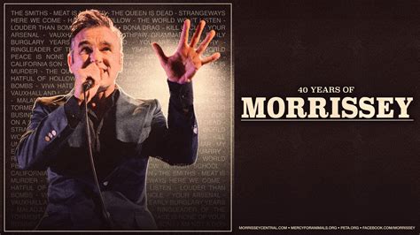 Morrissey Plots ‘40 Years Of Morrissey’ Fall Tour Including New York ...