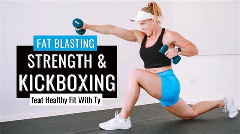 Fat Blasting Strength Cardio Kickboxing Workout Featuring Healthy Fit