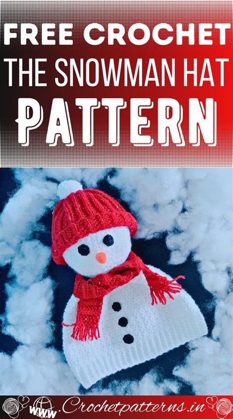 6 Adorable Crochet Snowman Hat Patterns