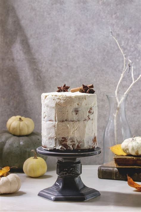 Autumn Naked Cake Stock Photo Image Of Celebration