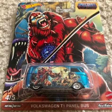 Mattel Toys Hot Wheels Premium Masters Of The Universe Volkswagen T Panel Bus Poshmark