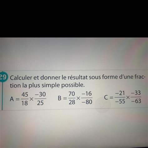 Bonjour Jai Un Exercice Pour Demain En Maths Et Jai Besoin Daide Je