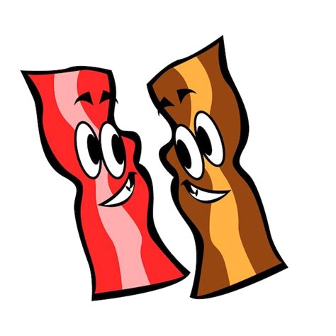 Premium Vector | Bacon Cartoon