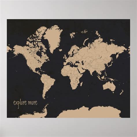 World Travel Map Poster | Zazzle