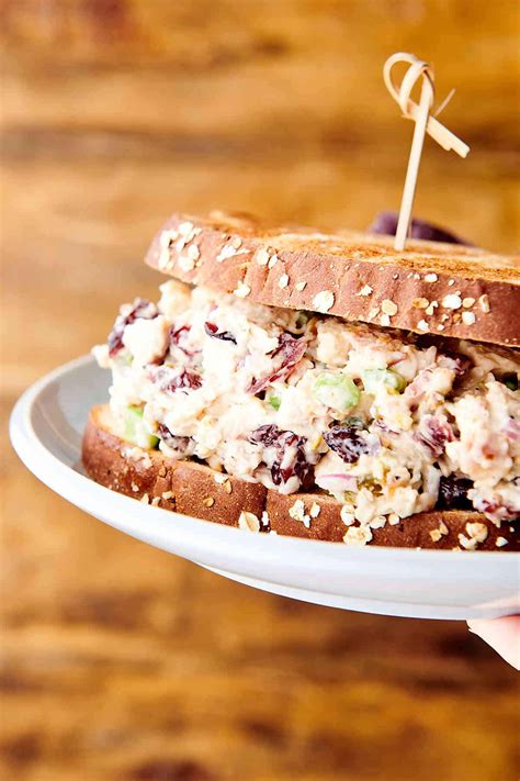 Cranberry Chicken Salad With Bacon 10 Minute Prep For Easy Lunches