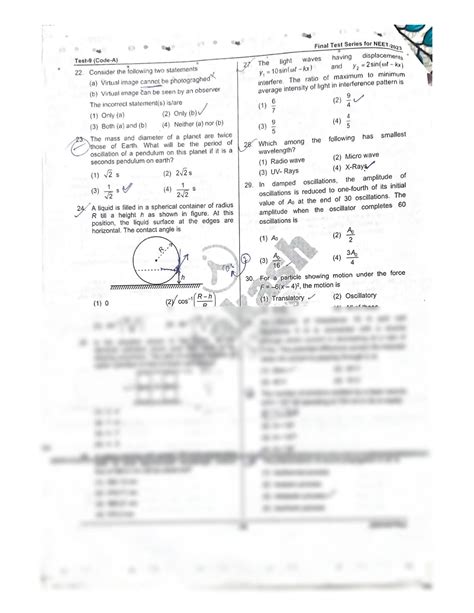 SOLUTION Neet Full Syllabus Mock Test Paper Of Aakash Institute